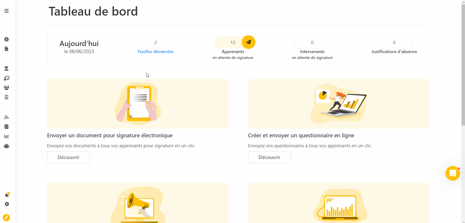 Video du tableau de bord du logiciel Edusign pour récupérer la clés API à renseigner sur Lecturer pour une connexion des deux logiciels en moins de 3 minutes